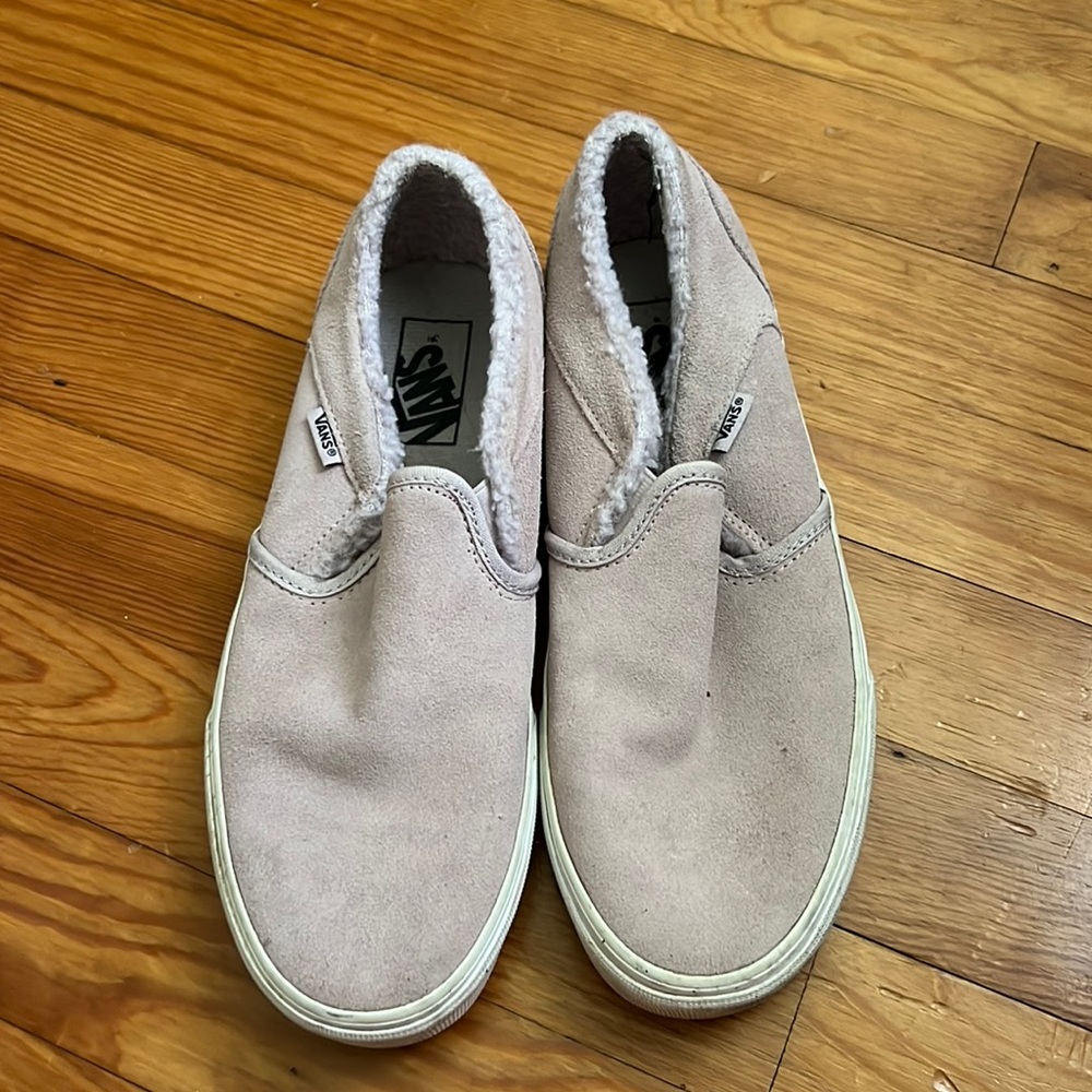 Suede fluffy Vans
